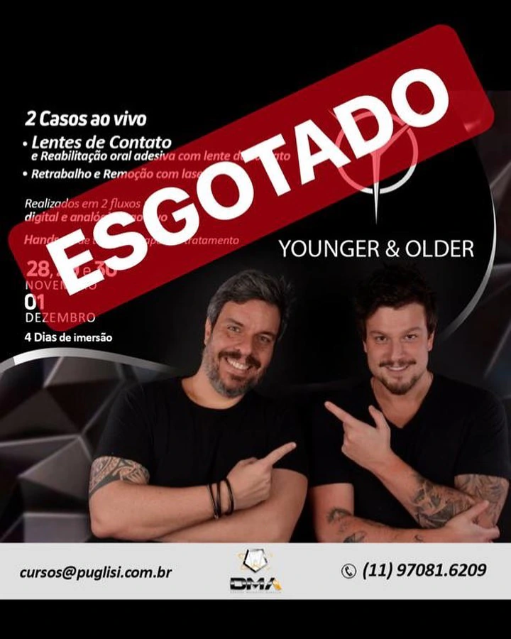 Younger & Older: retrabalho, reabilitação adesiva e fluxos analógico e digital, 28/11–01/12/2019 · São Paulo/SP