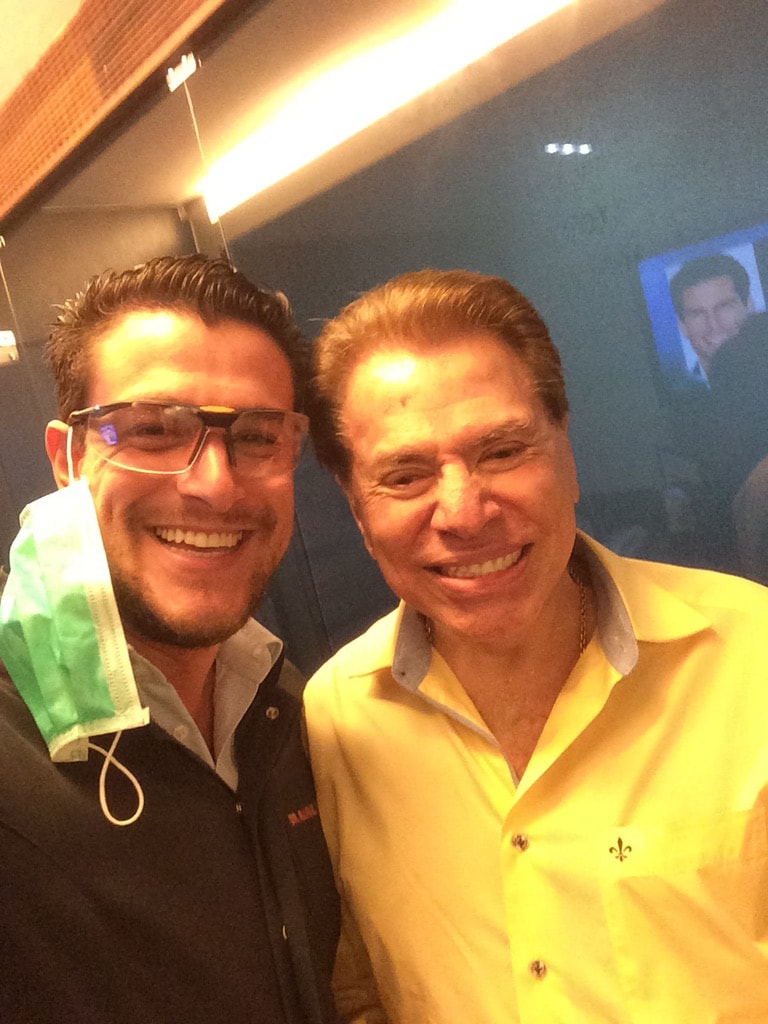 Rafa Puglisi e Silvio Santos