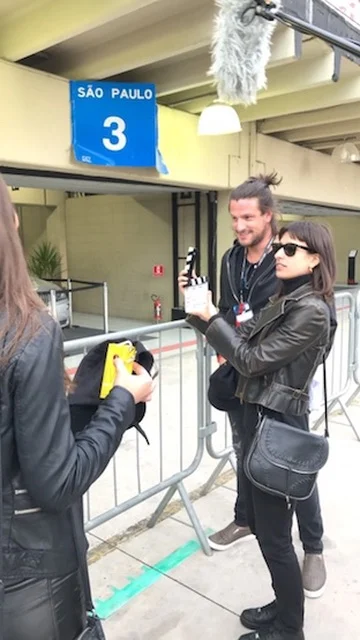 Rafa Puglisi nos bastidores de um evento em São Paulo